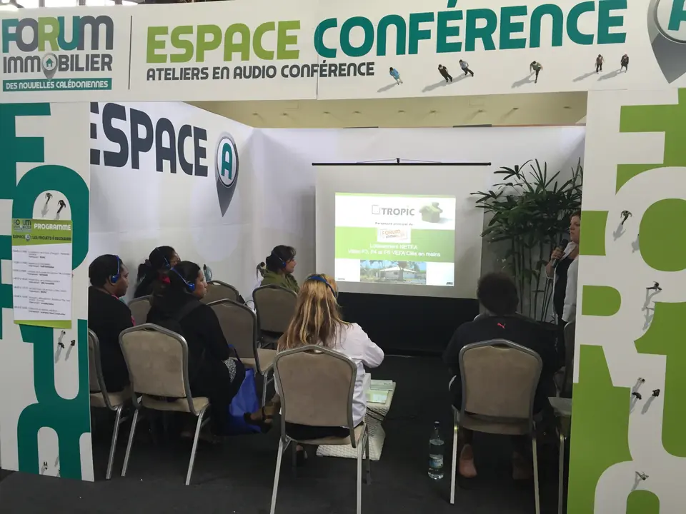 Espace de conférence du Forum de l’Immobilier