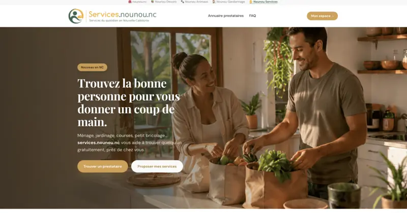 Capture de la page d’accueil de services.nounou.nc